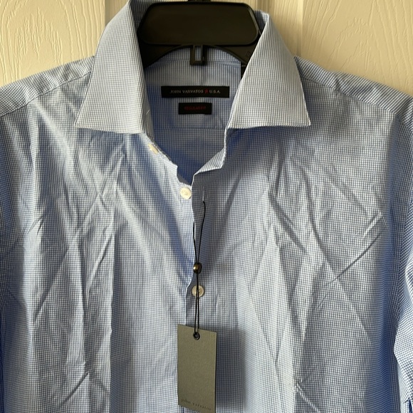 John Varvatos NWT Blue Size 16.5 R - Picture 2 of 8